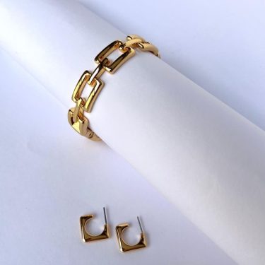 Bracelete Geométrico - Dourado 01