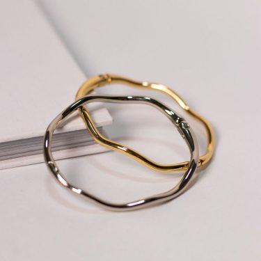 Bracelete Orgânico Dourado 01