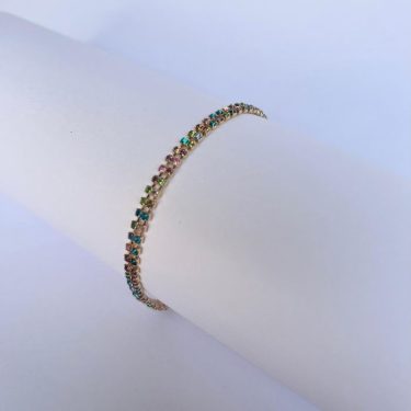Pulseira Strass Colorido