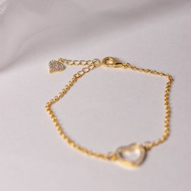 Pulseira Coração Brilhante 01